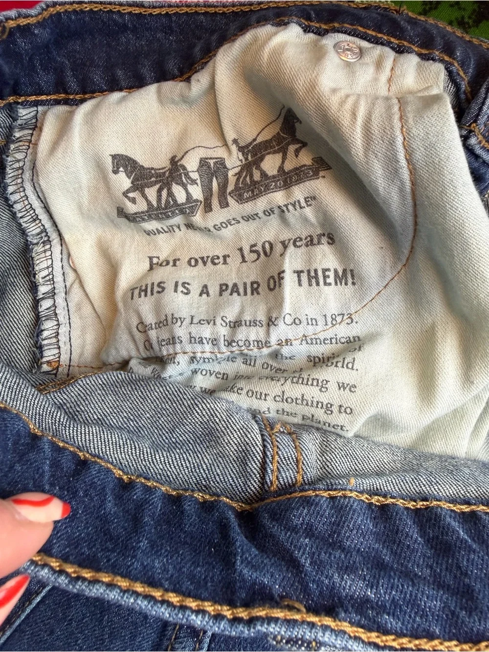 Y2K Levi's 412 Long Denim Shorts 33